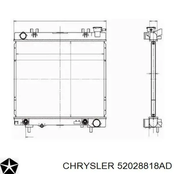 52028818AD Chrysler Радиатор основной