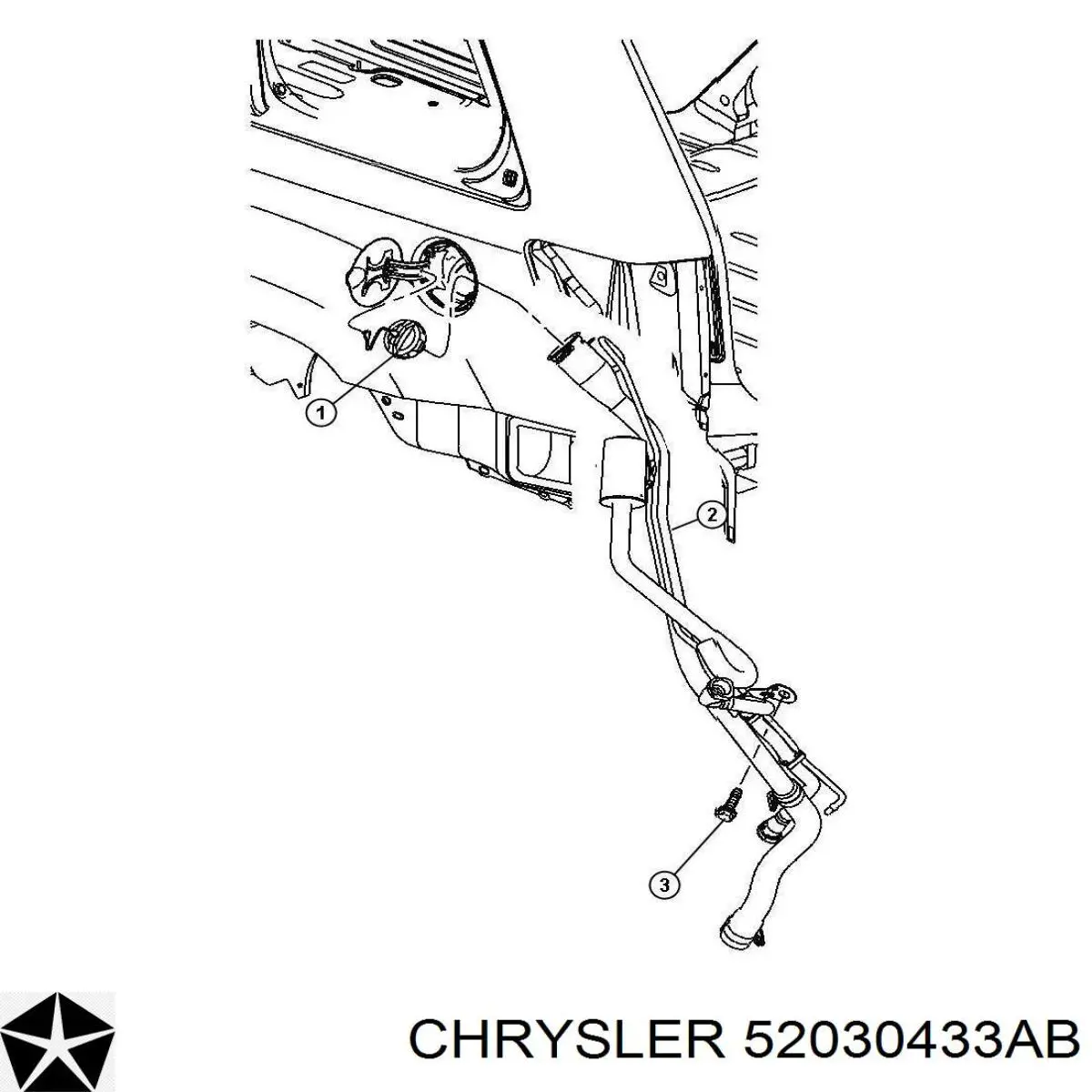 Крышка бензобака 52030433AB Chrysler