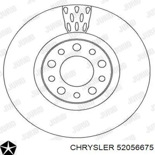 52056675 Chrysler Диск тормозной передний