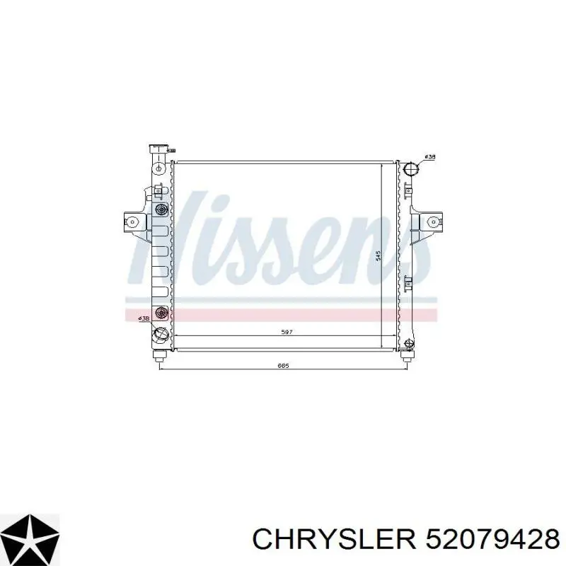 Радиатор охлаждения двигателя Chrysler 52079428 цена, от 107.99 USD