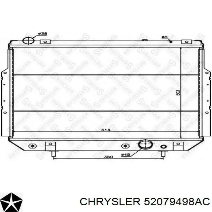 52079498AC Chrysler радиатор