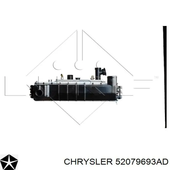 Купить 52079693AD Chrysler Радиатор водяной