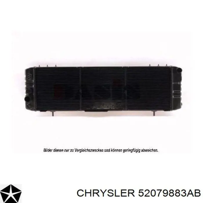 Радиатор охлаждения двигателя Chrysler 52079883AB цена, от 152.91 USD