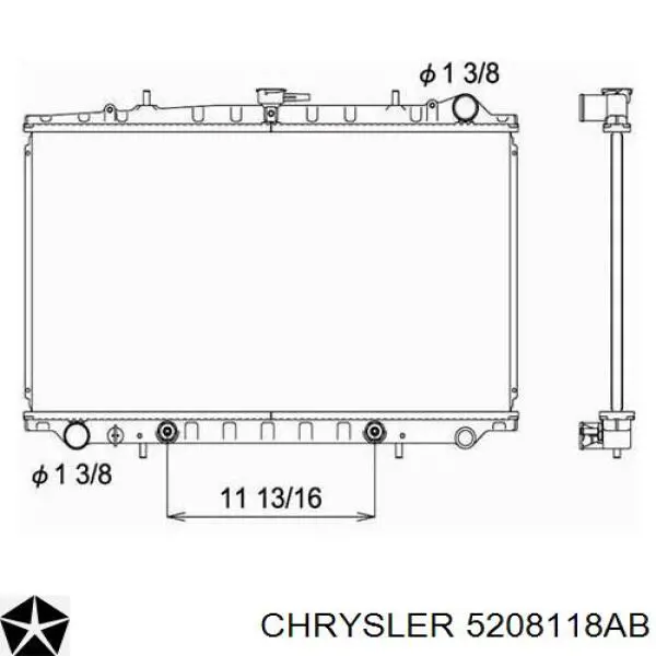 Радиатор 5208118AB Chrysler