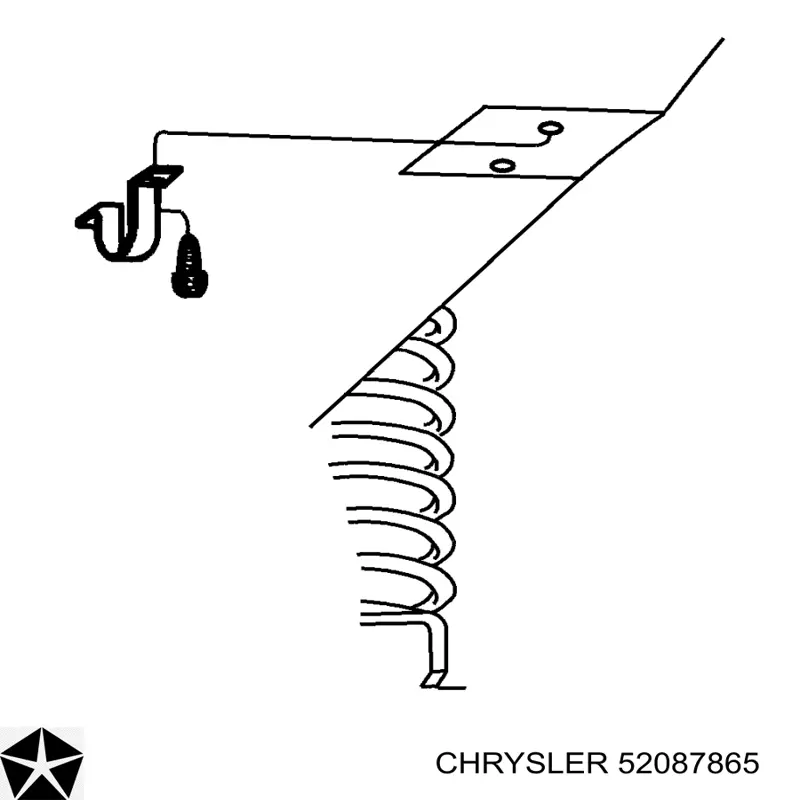 Хомут крепления втулки стабилизатора переднего CHRYSLER 52087865