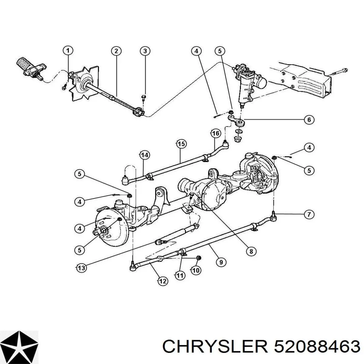 Chrysler 52088463 цена, от 106.38 USD