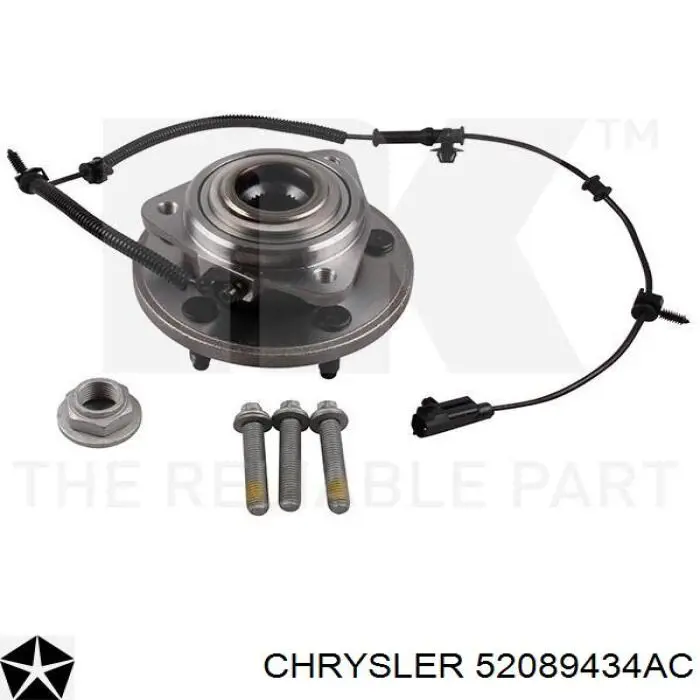 Купить 52089434AC Chrysler Ступица переднего колеса