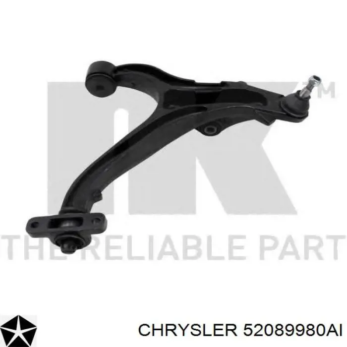 Правый рычаг передней нижней подвески Chrysler 52089980AI цена, от 123.03 USD