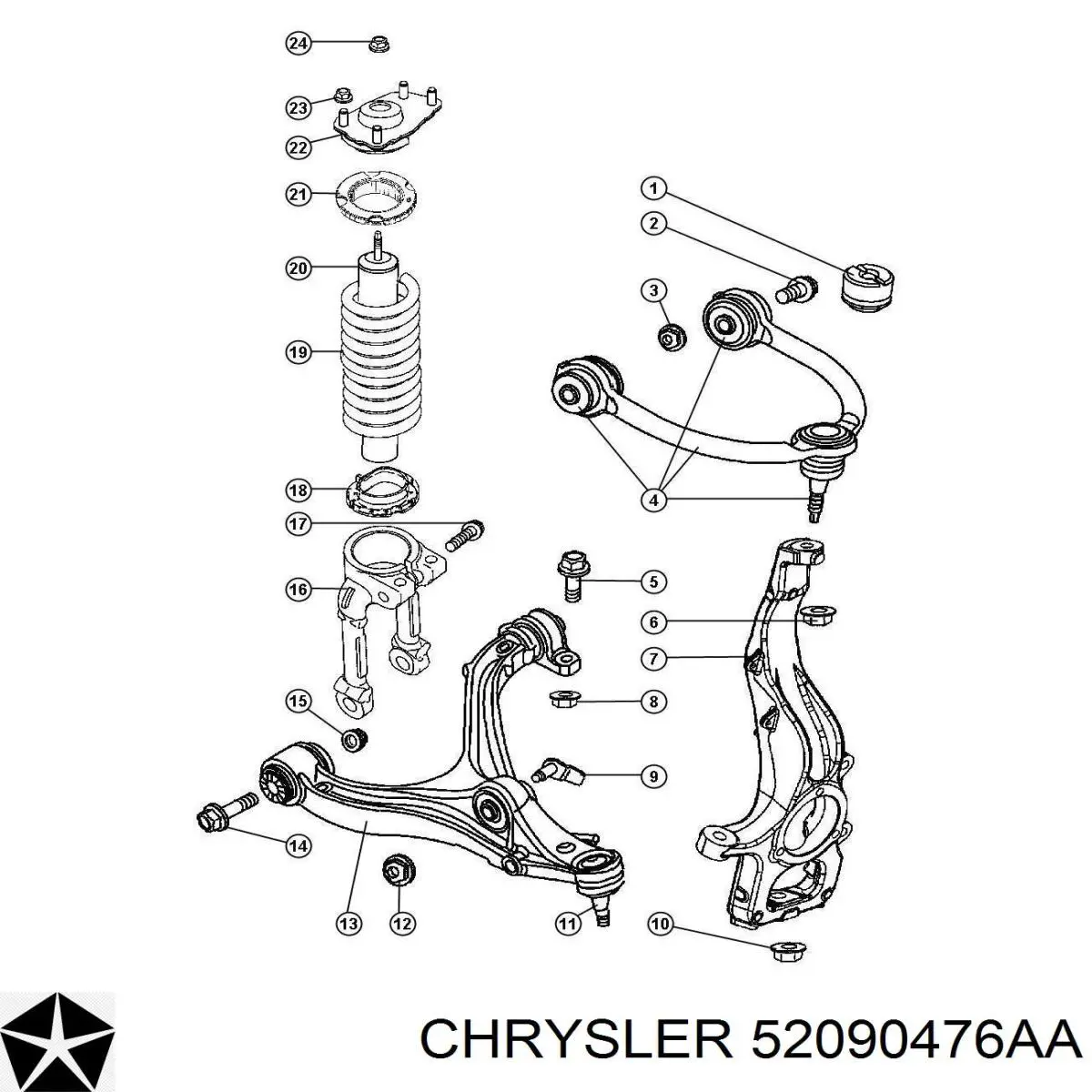  K52090476AA Fiat/Alfa/Lancia