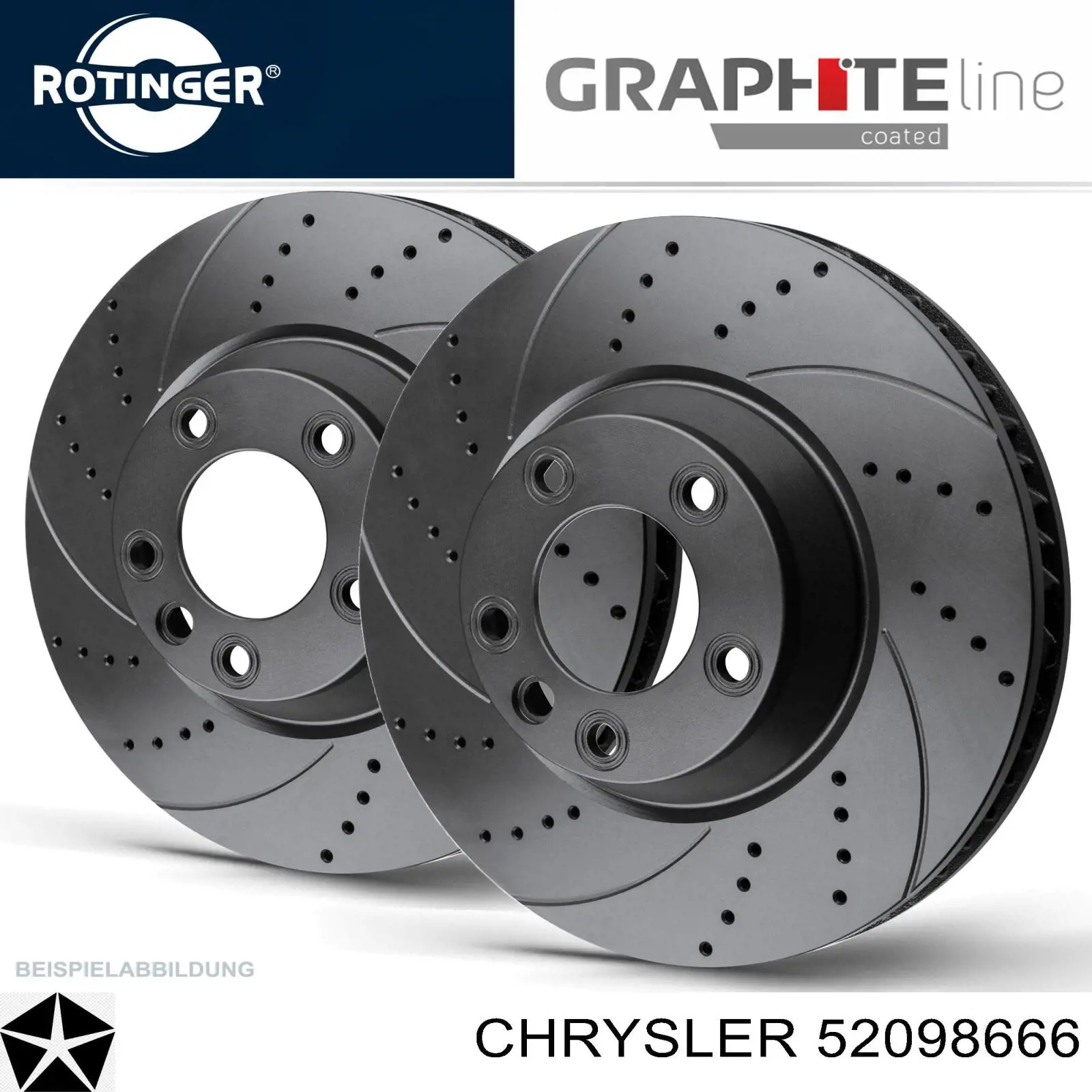 Задний тормозной диск Chrysler 52098666 цена, от 17.62 USD