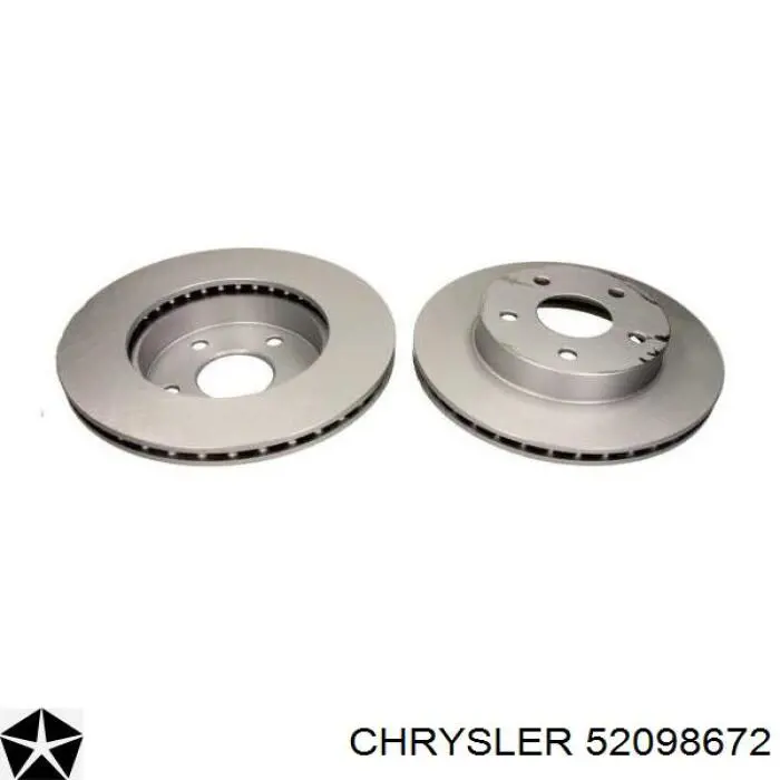 52098672 Chrysler Диск тормозной передний