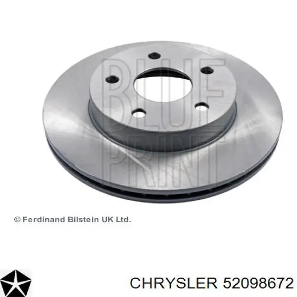 Тормоз дисковый передний Chrysler 52098672 цена, от 14.93 USD