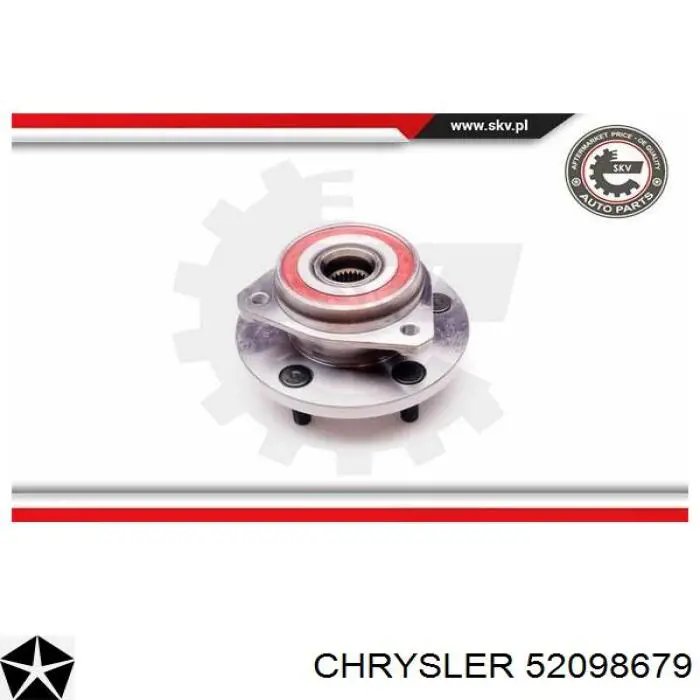 Ступицы передних колес Chrysler 52098679 цена, от 69.20 USD