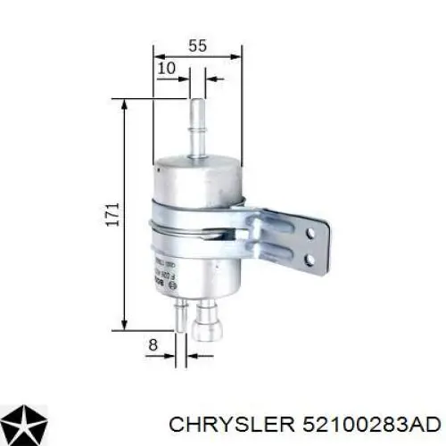 Топливный фильтр 52100283AE Chrysler