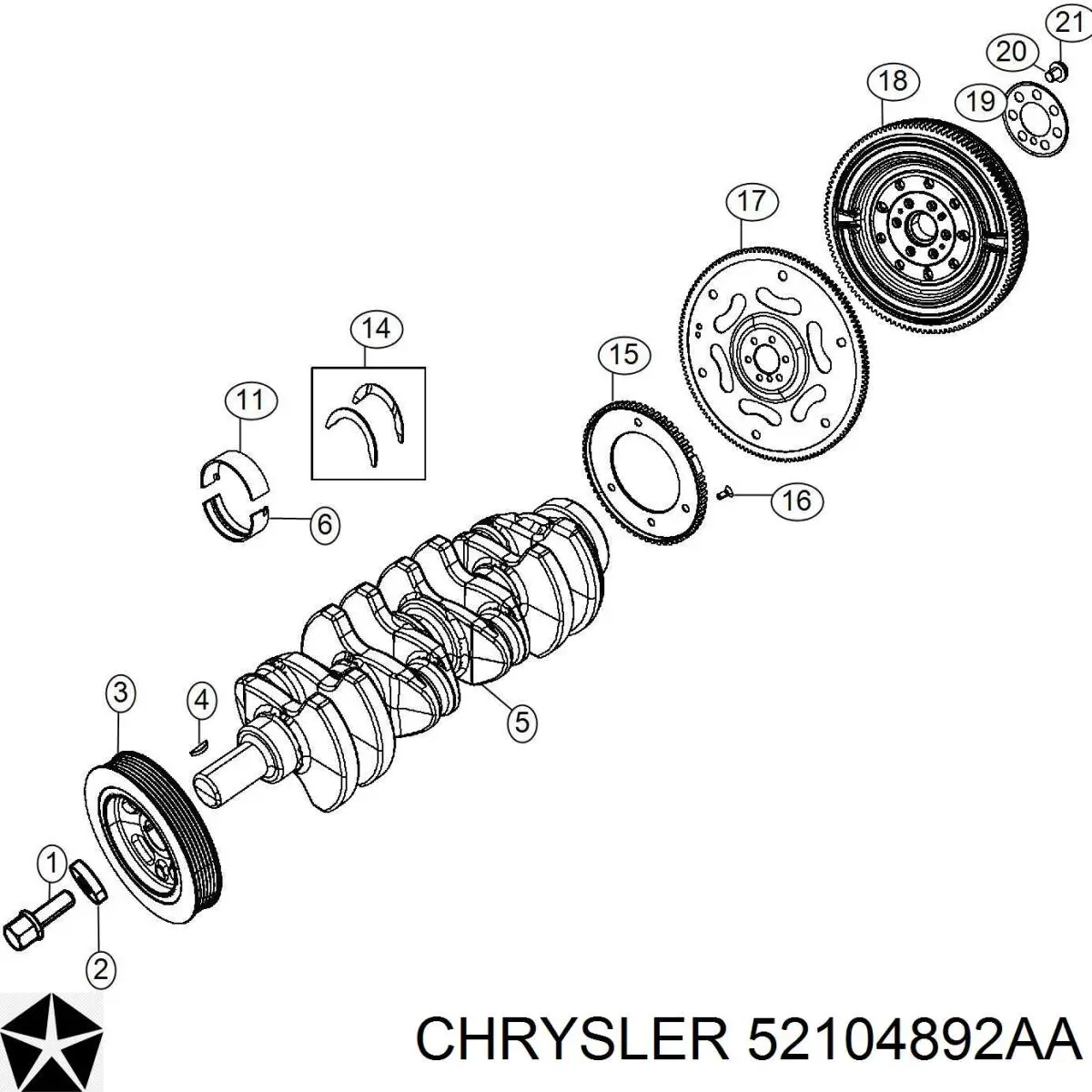 K52104892AA Fiat/Alfa/Lancia 