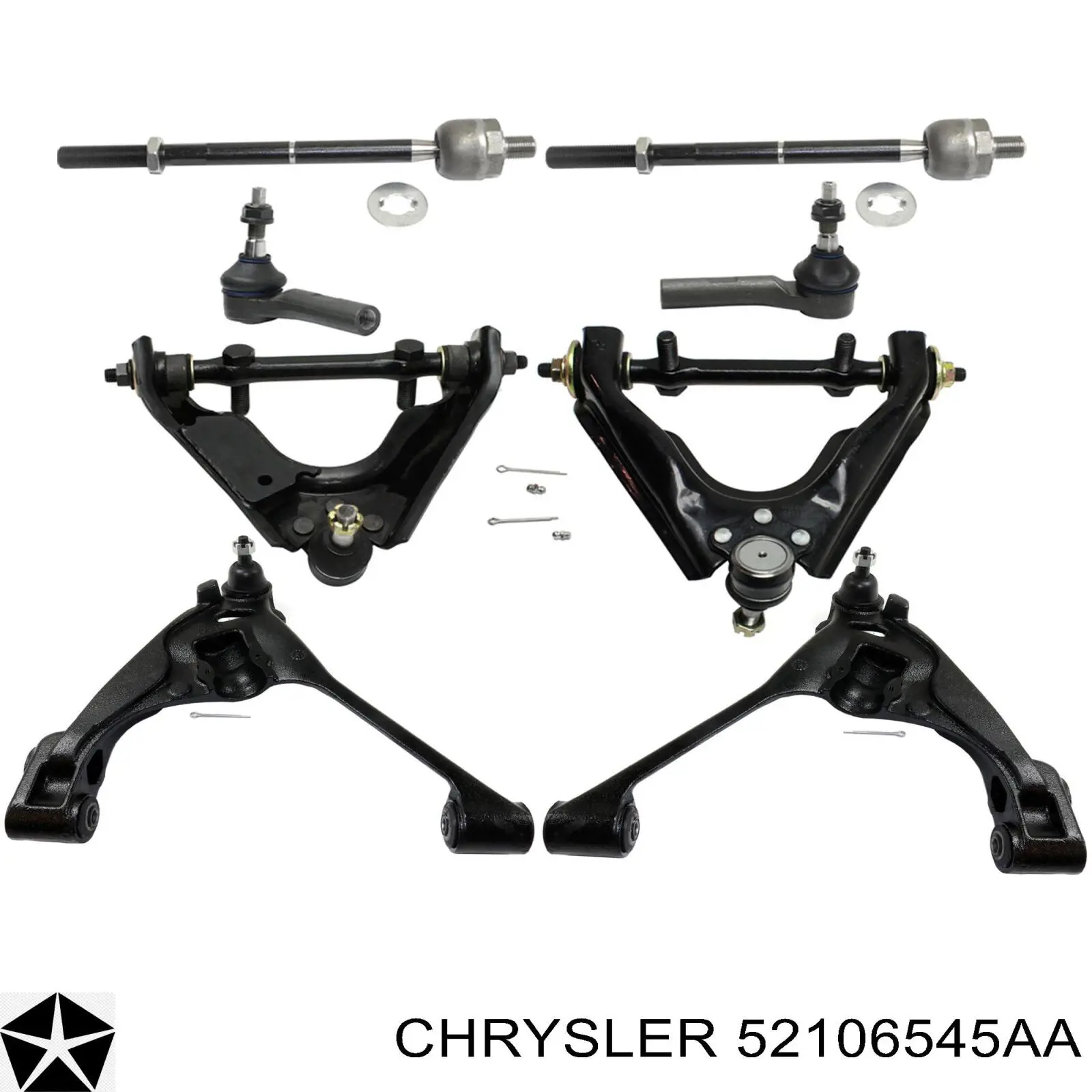 52106545AA Chrysler Наружный наконечник рулевой тяги