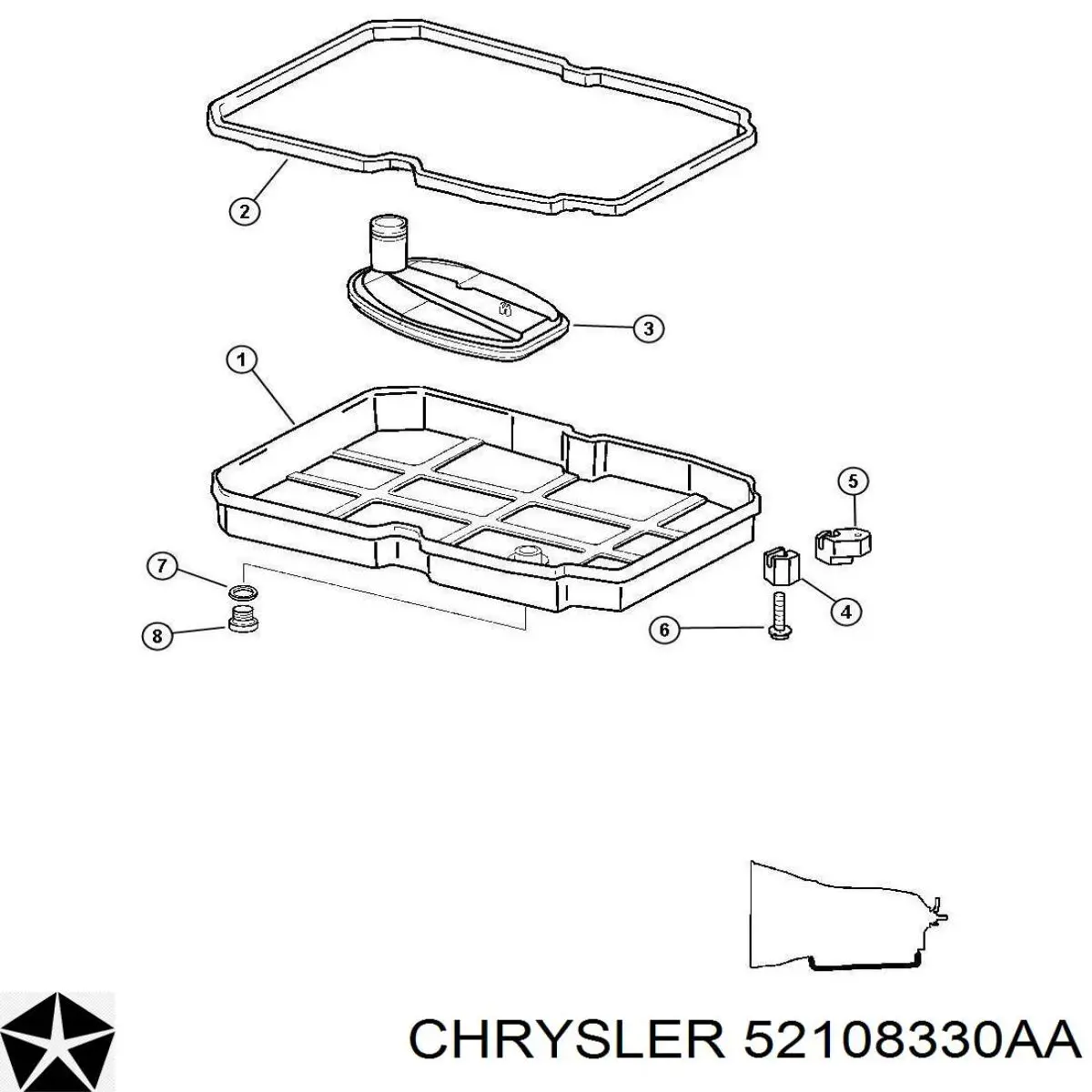 52108330AA Chrysler 