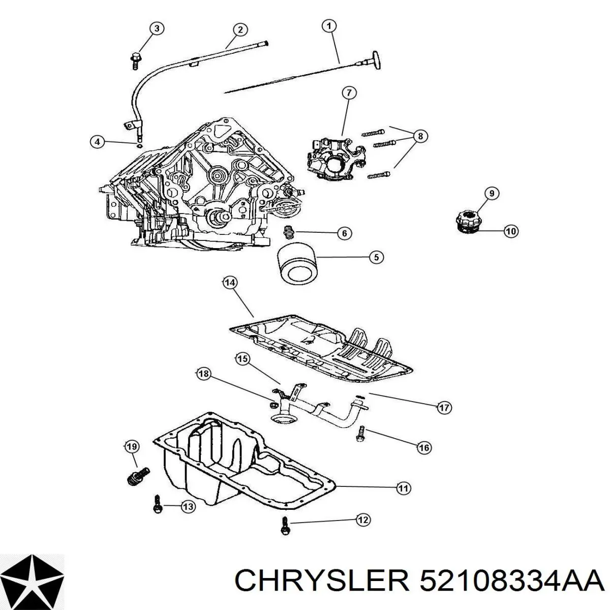 52108334AA Chrysler 