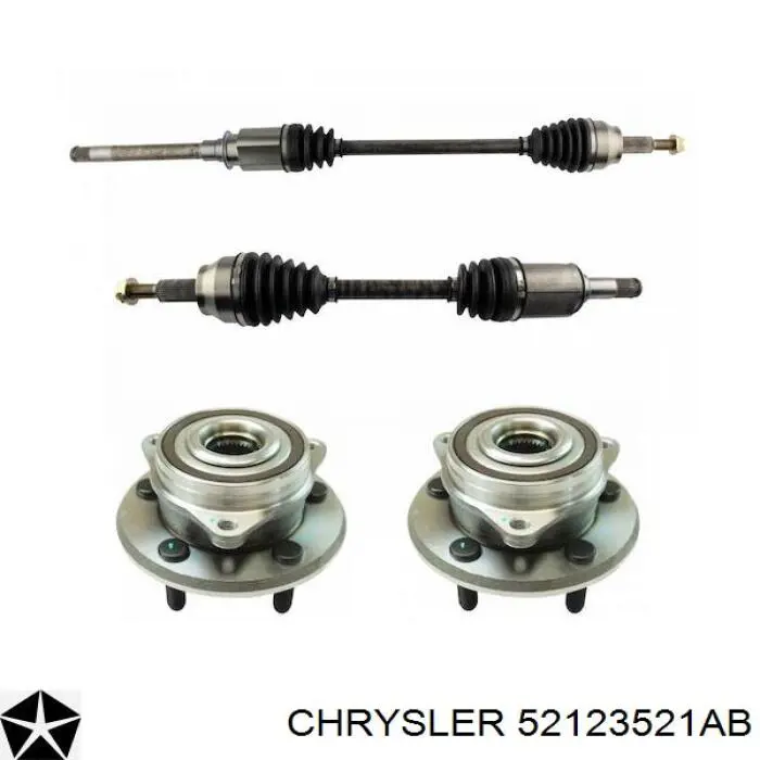 Полуось задняя Chrysler 52123521AC