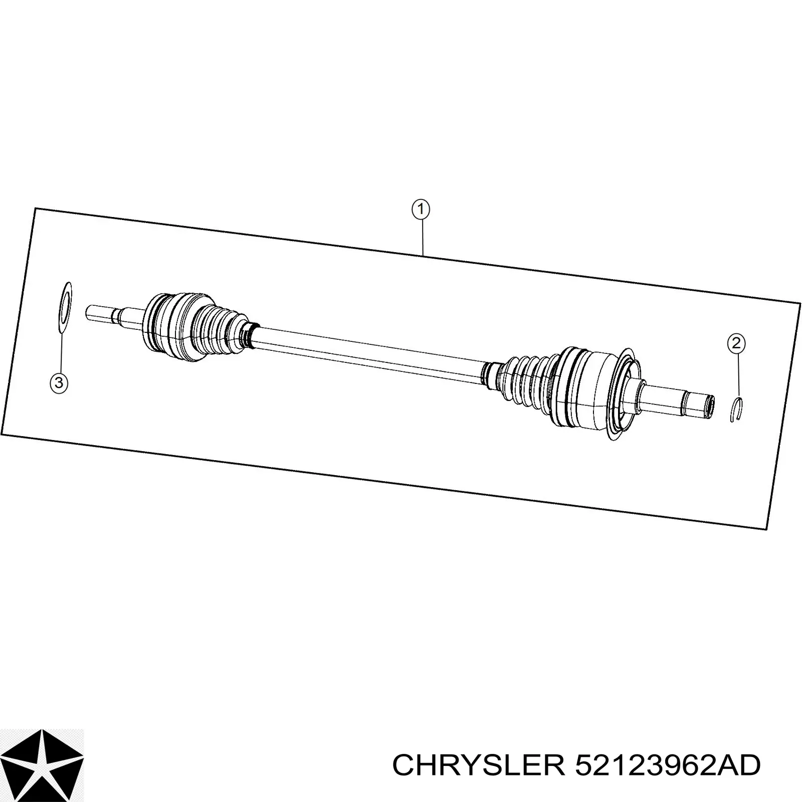 Приводы задних колес Chrysler 52123962AD цена, от 237.32 USD