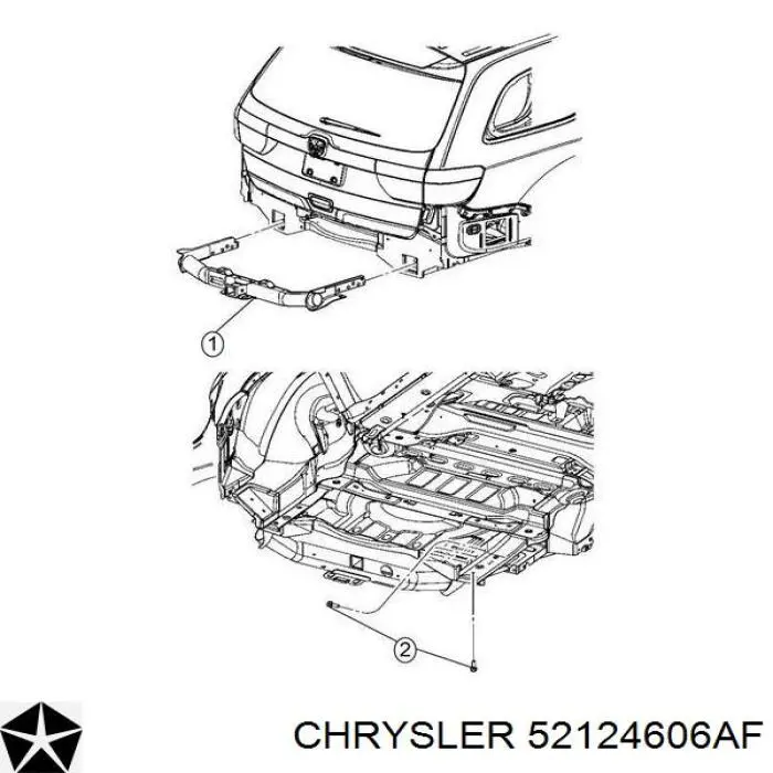 Балка бампера заднего Chrysler 82214135 цена, от 152.03 USD