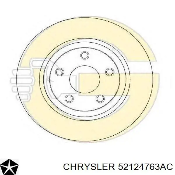 Задний тормозной диск Chrysler 52124763AC цена, от 25.34 USD