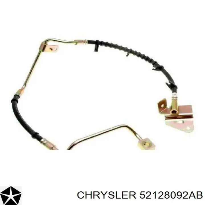 52128092 Chrysler Шланг тормозной передний правый
