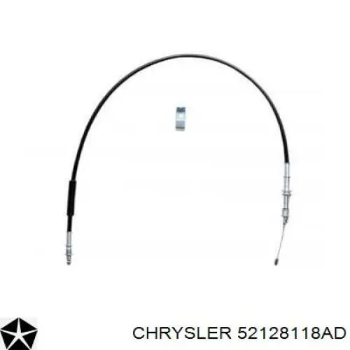 Трос стояночного тормоза задний правый Chrysler 52128118AD цена, от 18.34 USD