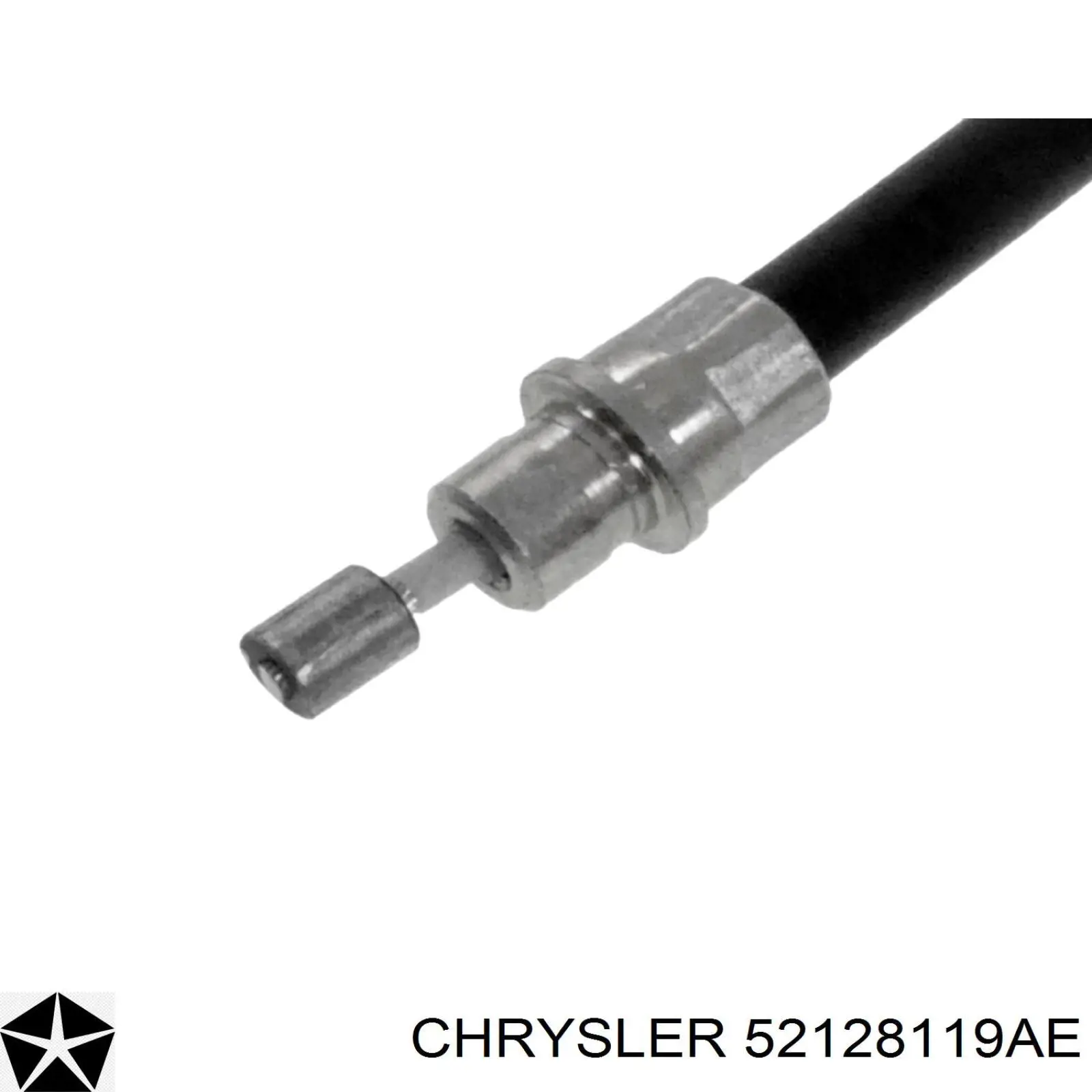 Купить 52128119AE Chrysler Трос стояночного тормоза задний левый