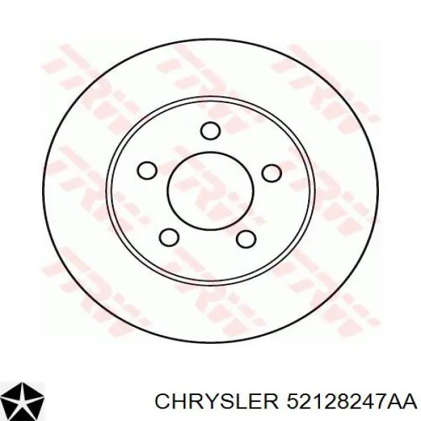 52128247AA Chrysler Диск тормозной передний