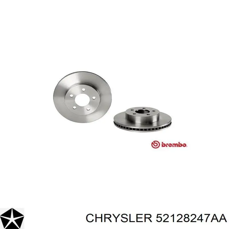 Передний тормозной диск Chrysler 52128247AA