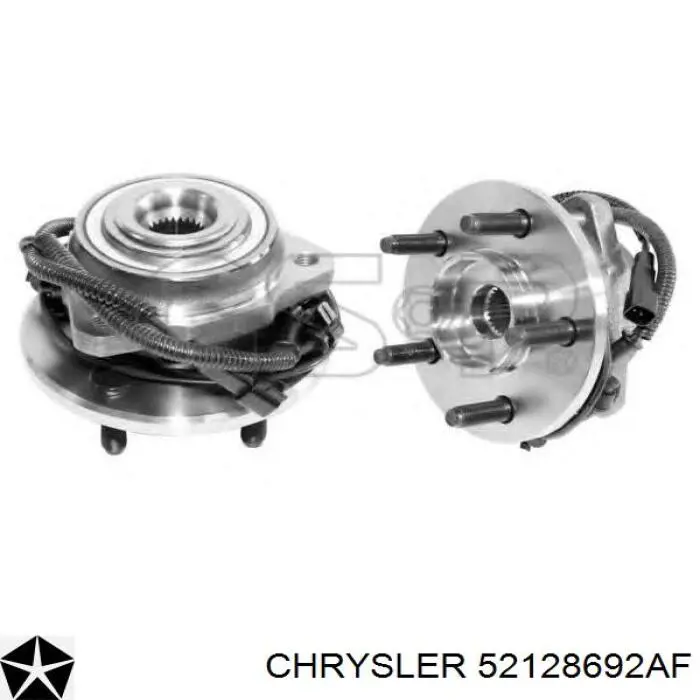 Ступицы передних колес Chrysler 52128692AF цена, от 110.73 USD
