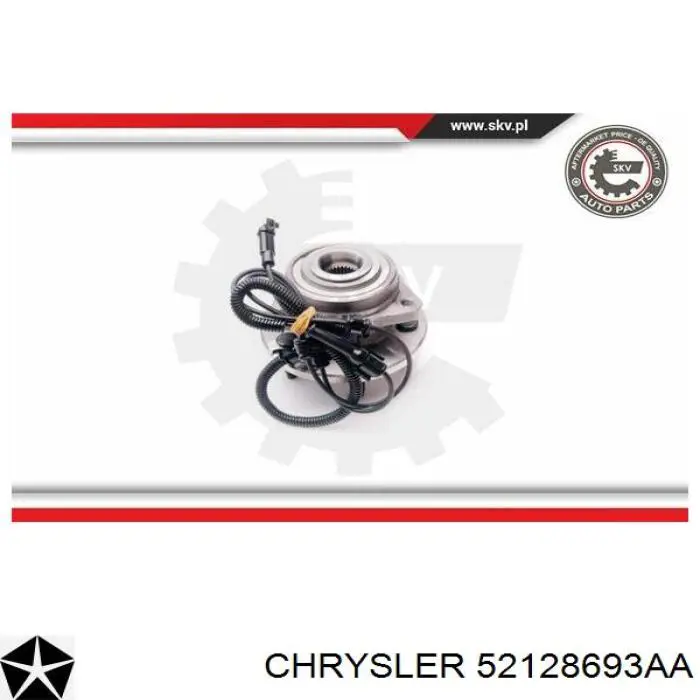 Ступицы передних колес Chrysler 52128693AA цена, от 89.16 USD