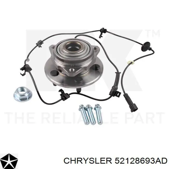 Ступицы передних колес Chrysler 52128693AD цена, от 89.16 USD