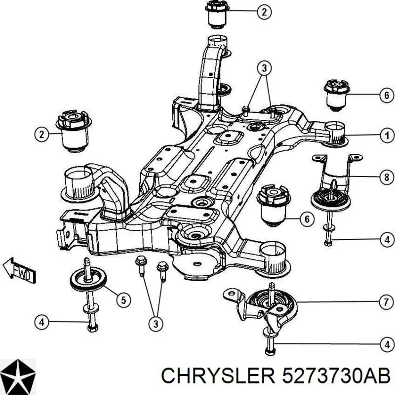 Сайлентблок передней балки Dorman 523544 цена, от 70.17 USD