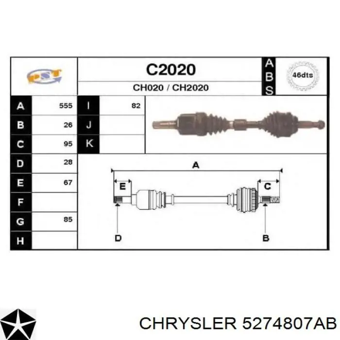 05274807AC Chrysler 