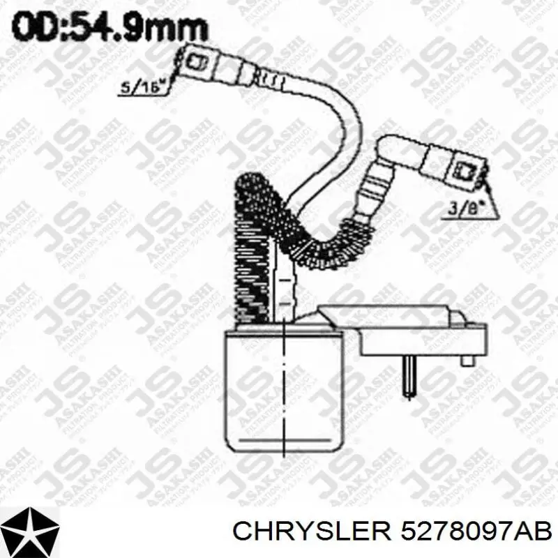Купить 05278097AB Chrysler Фильтр-отстойник топлива грубой очистки