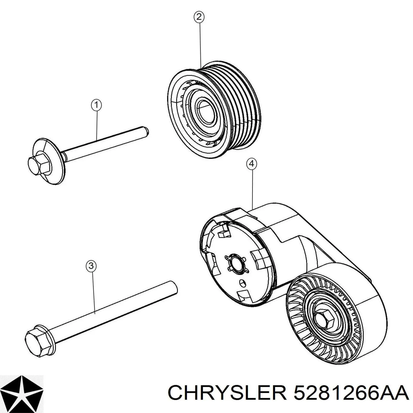  Chrysler 5281266AA цена, от 121.41 USD
