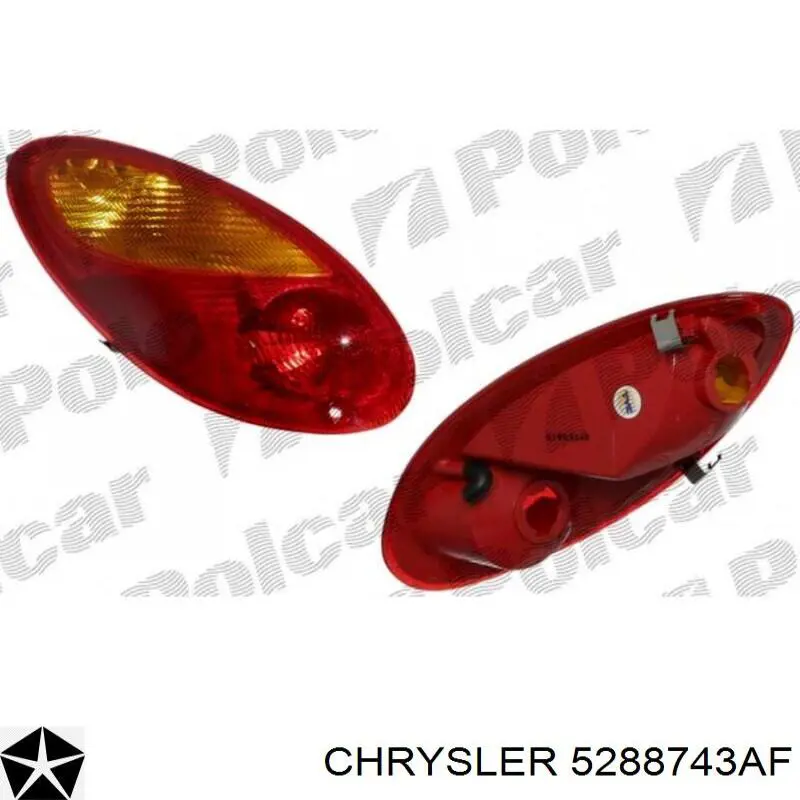 5288743AF Chrysler фонарь задний левый