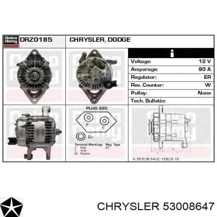 K53008647 Fiat/Alfa/Lancia 