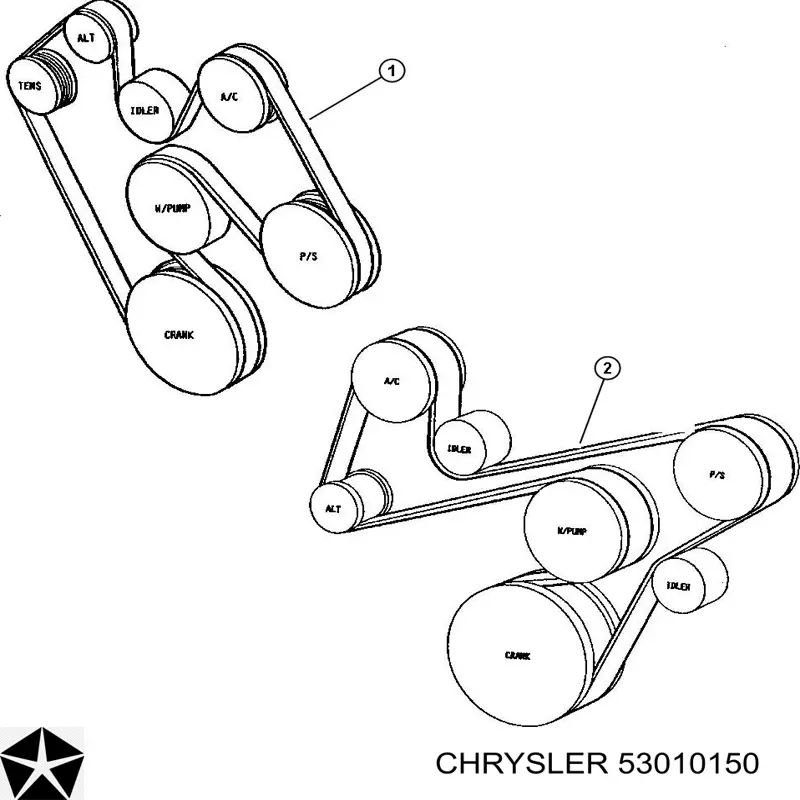 Ремень генератора 53010150 Chrysler