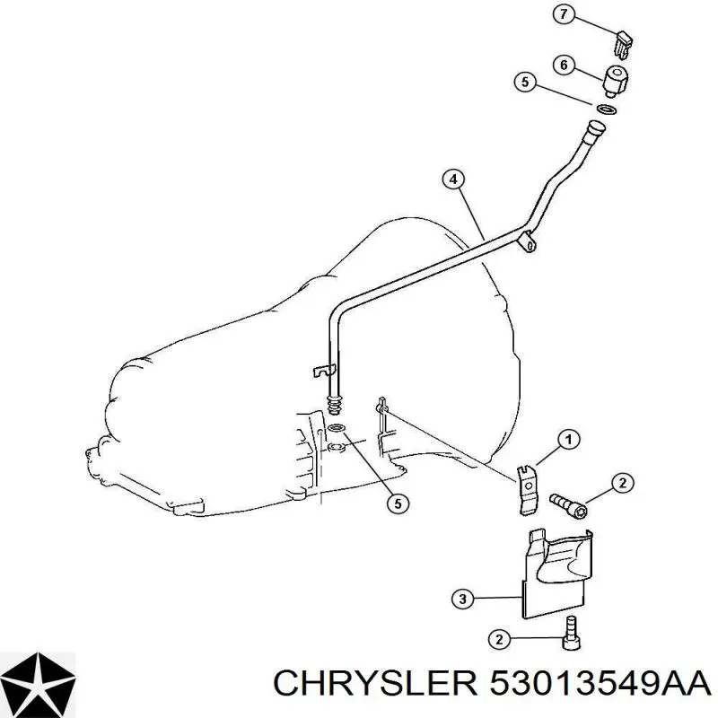 Купить 53013549AA Chrysler Пробка направляющей щупа АКПП