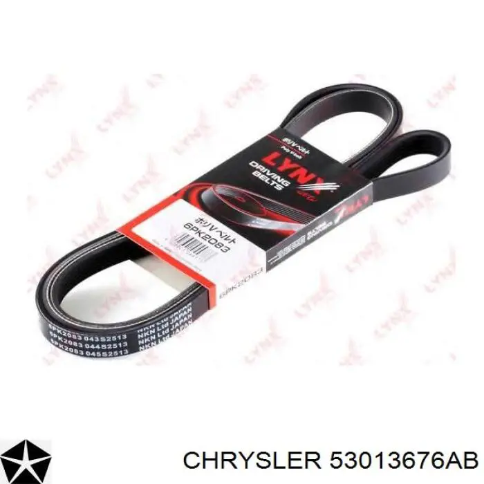 Клиновый ремень Chrysler 53013676AB цена, от 12.56 USD