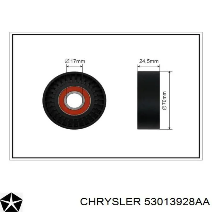 Натяжной ролик 53013928AA Chrysler