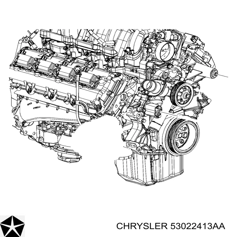 Купить 53022334AA Chrysler Шкив-демпфер коленвала