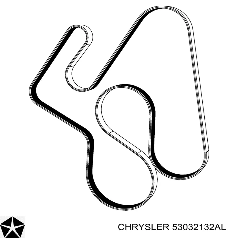 Клиновый ремень Chrysler 53032132AL цена, от 45.73 USD