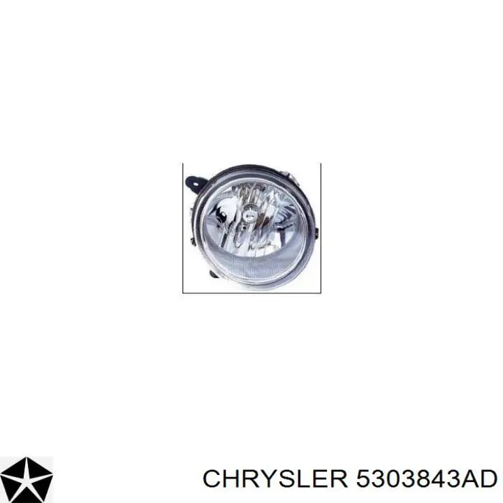 5303843AD Chrysler luz esquerda