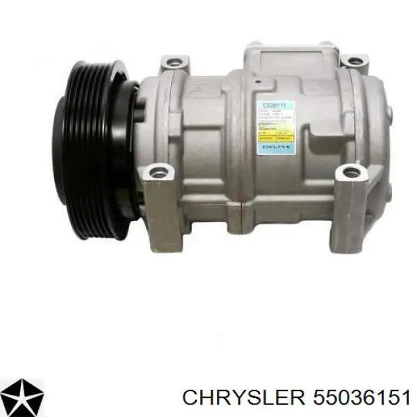 Компрессор кондиционера 55036151 Chrysler