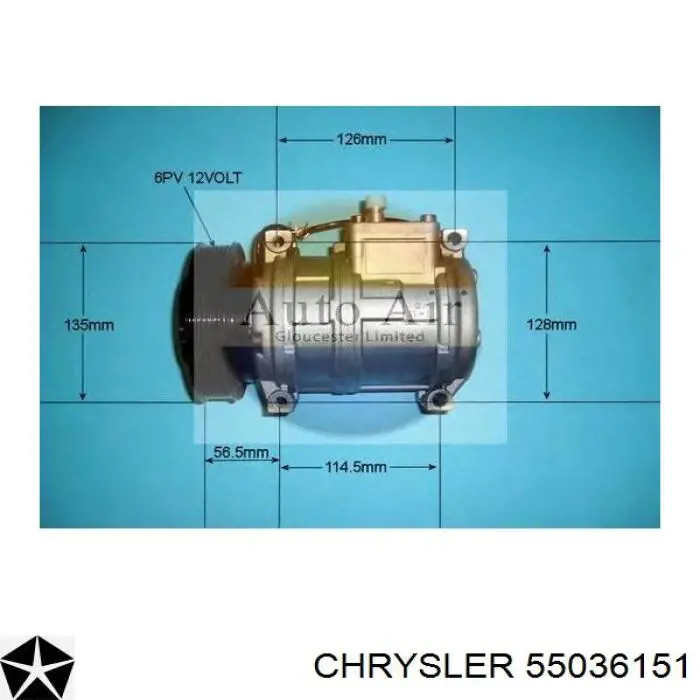 Компрессор системы кондиционирования Chrysler 55036151 цена, от 9.72 USD
