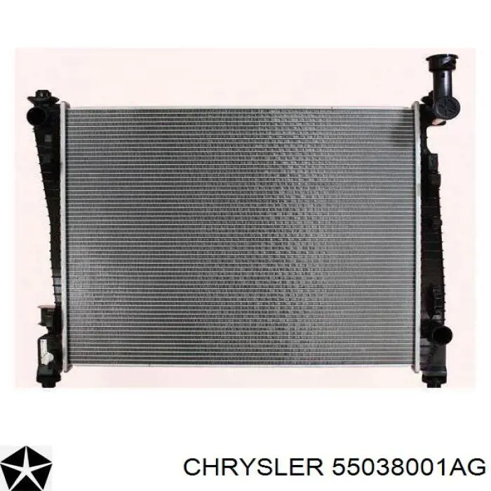 55038001AG Chrysler radiador de esfriamento de motor